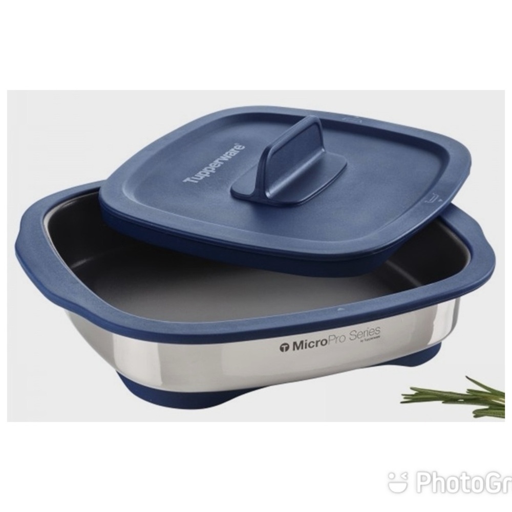 Tupperware Blue and Silver Cookware Set for Versatile Kitchen Use - Picture 3 of 6